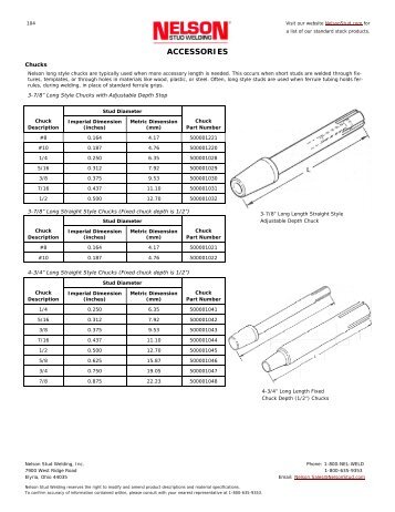 ACCESSORIES - Nelson Stud Welding