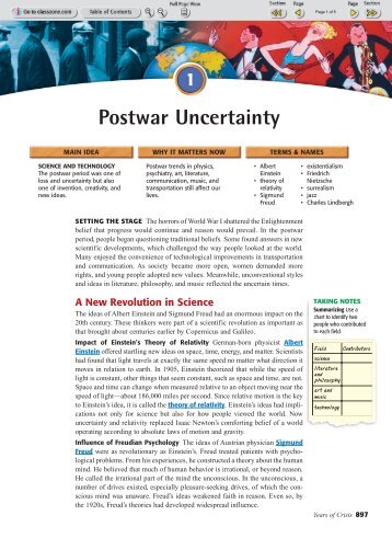 Postwar Uncertainty - Mr. Trainor's Page