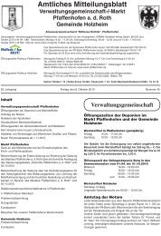 Amtliches Mitteilungsblatt Verwaltungsgemeinschaft-/-Markt ...