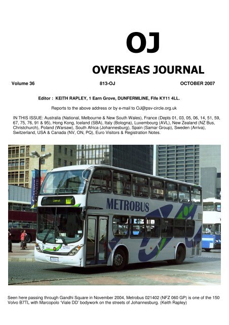 oj overseas journal - The PSV Circle Website