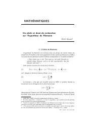 MATHÃMATIQUES - Publications de la SMF