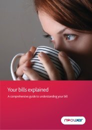 Your bills explained - Npower
