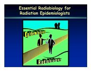 Slides - Radiation Epidemiology Course