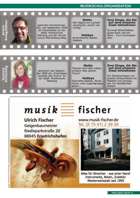 musik und beruf - Musikschule Tettnang