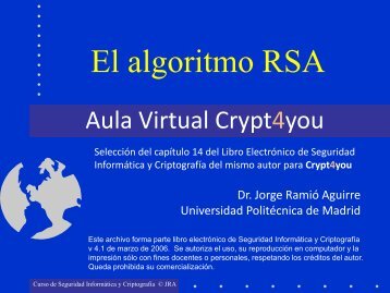 Cifrado AsimÃ©trico Exponencial - Criptored - Universidad PolitÃ©cnica ...