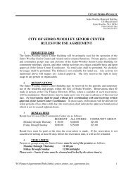 Use Agreement - City of Sedro-Woolley