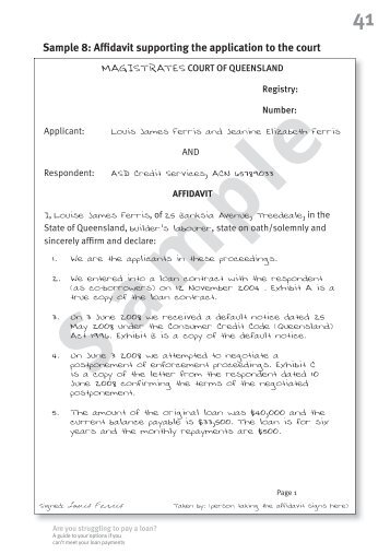 aid qld legal form application Affidavit 8 Queensland Aid Sample Employer's Legal â aid qld legal form application Affidavit 8 Queensland Aid Sample Employer's Legal â
