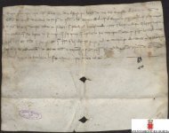 Carta abierta de Alfonso X ordenando no embargar a los vecinos ...