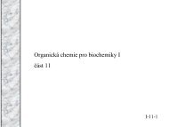 Organická chemie pro biochemiky I část 11