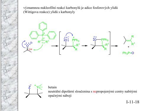 Organická chemie pro biochemiky I část 11