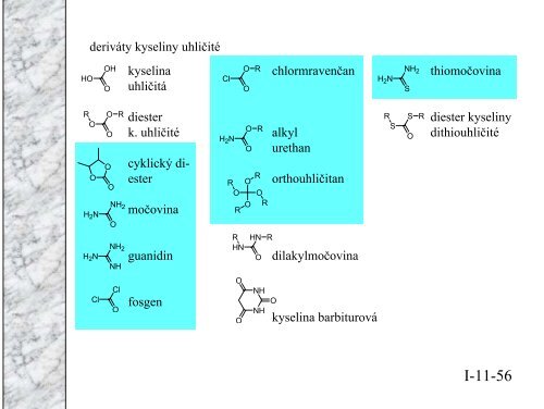 Organická chemie pro biochemiky I část 11