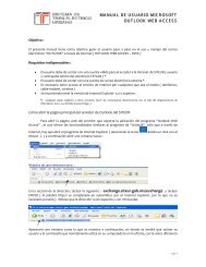 manual de usuario microsoft outlook web access - Siteur