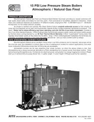 Rite 15 psi low pressure atmospheric brochure - California Boiler