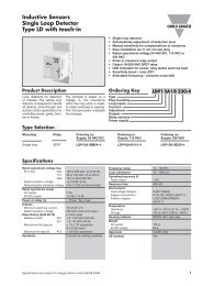 Inductive Sensors Single Loop Detector Type LD with teach-in