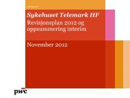 Vedlegg: 1 Interimrevisjon - Sykehuset Telemark