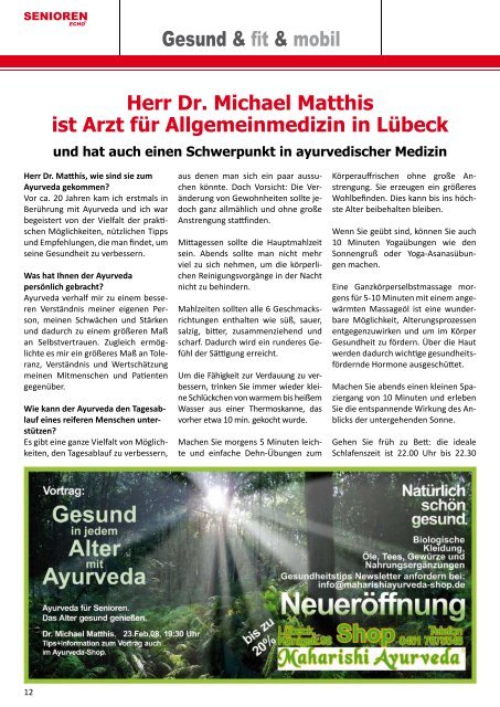 Ausgabe 1 / 2008 - SENIOREN-ECHO.de