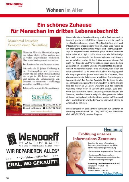 Ausgabe 1 / 2008 - SENIOREN-ECHO.de