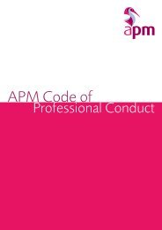 APM Code of Professional Conduct - Association for Project ...