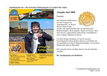 Ausgabe Juni 2008 - Angelmagazin.com