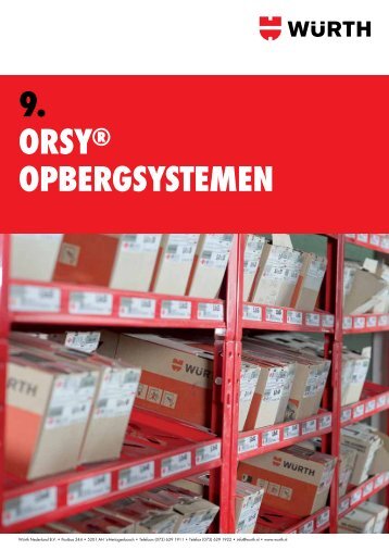 9. ORSYÂ® OpbeRgSYStemen - WÃ¼rth Nederland