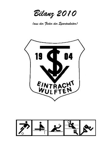 Jahresbericht der Damen – 2010 - TSV Eintracht Wulften