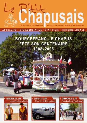 bourcefranc-le chapus fÃte son centenaire 1908-2008