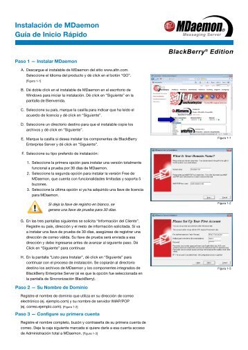 Instalación de MDaemon Guía de Inicio Rápido