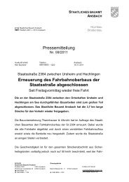 St2384 Ursheim und Hechlingen - Staatliches Bauamt Ansbach