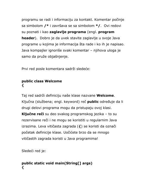 Java za mlade programere (1) - Tutoriali.org