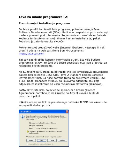 Java za mlade programere (1) - Tutoriali.org