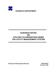 guidance notes on utilities co-ordination under the utility
