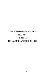 PROGRAMACIÃN DIDÃCTICA FRANCÃS IES âALQUIBLAâ CURSO ...