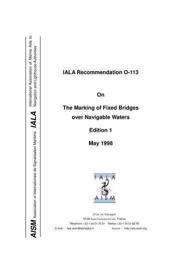 for the Marking of Fixed Bridges over Navigable Waters