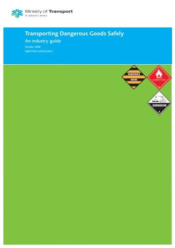 Transporting Dangerous Goods Safely - Maritime New Zealand