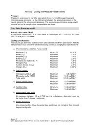 Annex 2 - Quality and Pressure Specifications - Gas Connect Austria