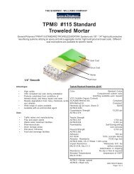 TPM® #115 Standard Troweled Mortar - Industrial Epoxy Flooring ...