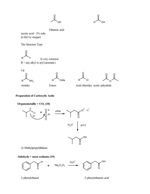 Organic Chemistry Structures of Organic Compounds