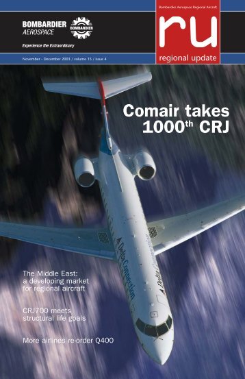Comair takes 1000th CRJ - Bombardier