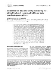 Dixon D, Freedman R et al. Guidelines for data and safety ...