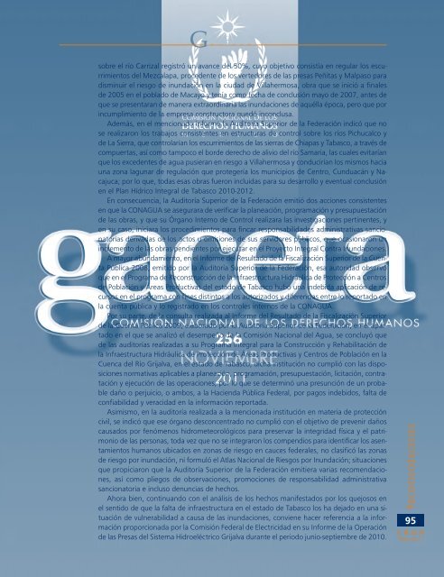 Gaceta NÂ° 256 - ComisiÃ³n Nacional de los Derechos Humanos