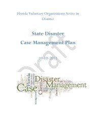 State Disaster Case Management Plan - Santa Rosa County