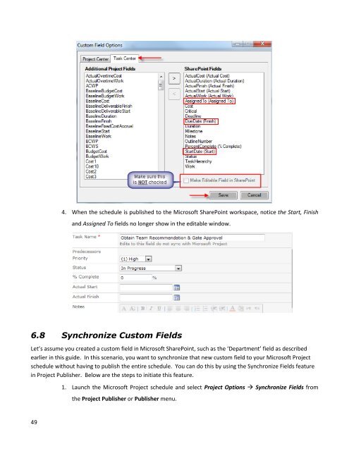 EPM Live Project Publisher User Guide