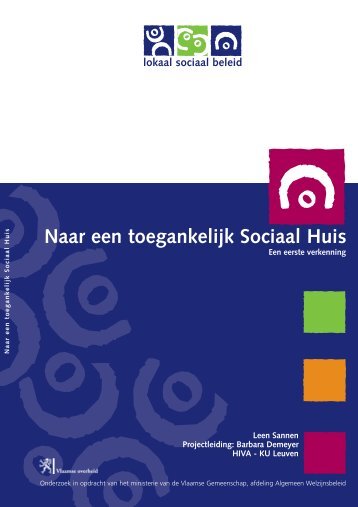 Naar een toegankelijk Sociaal Huis - Vlaanderen.be