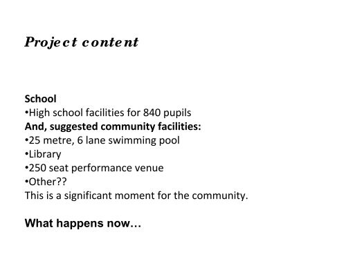 Wick High School Consultation - The Highland Council