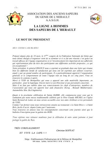 LA LIGNE A HOMMES DES SAPEURS DE L'HERAULT - Fng.asso.fr