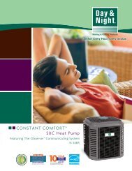 Mainline 15 SEER HP R-410A with Observer ... - Day & Night