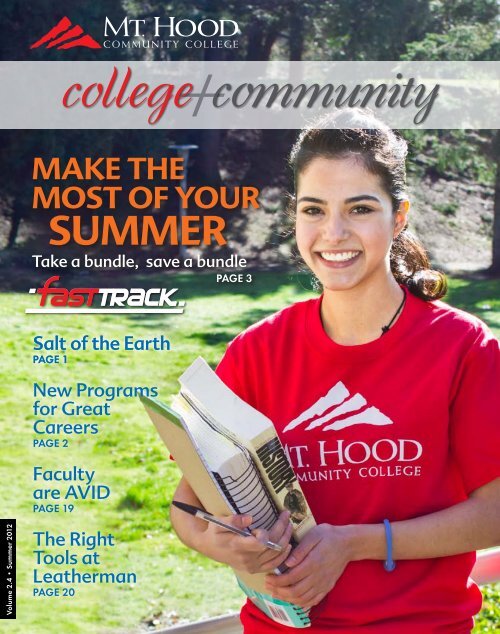 College + Community, Summer 2012 Mt. Hood Community College