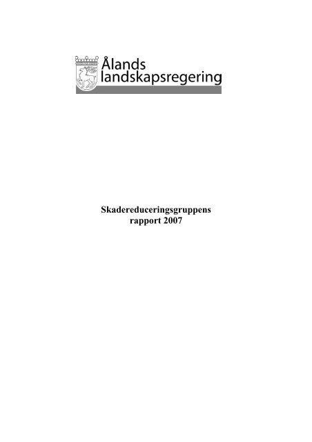 Rapport över arbetsgruppens för substitutionsbehandling på Åland ...