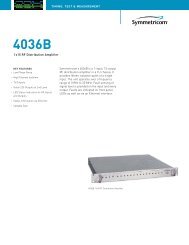 Symmetricom 4036B 1x15 RF Distribution Amplifier.