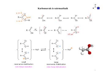 Karbonsavak és származékaik - Szerves Kémiai Tanszék